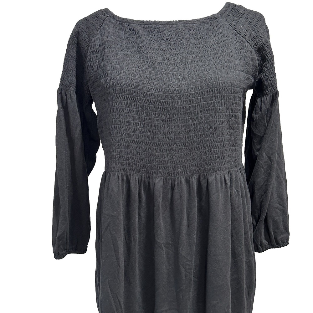 J.Jill J.‎ Jill Women's Top Small Cottagecore Smocked Boho Boatneck Feminine - Picture 2 of 9